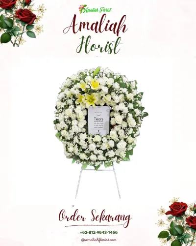 Krans Bunga Duka Cita di Sei Putih Tengah